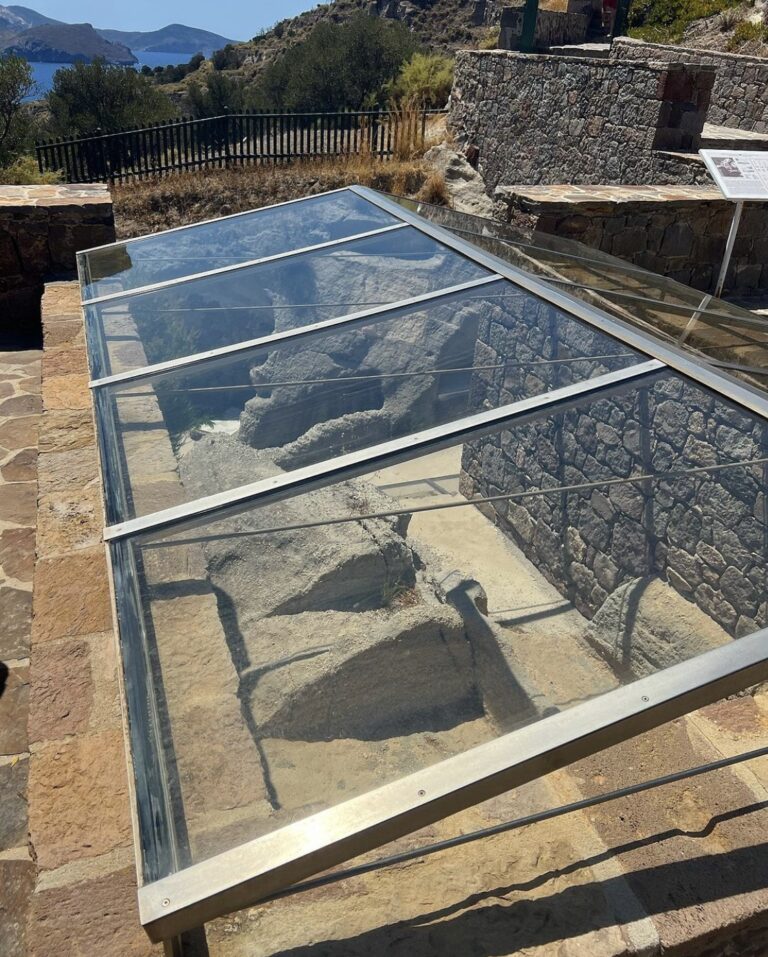 excavation ancient roman theatre milos